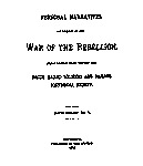 Operations of the cavalry corps, middle military division, armies of the United States, from February 27 to March 8, 1865, participated in by the First Rhode Island Cavalry