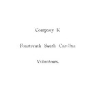 Company K, Fourteenth South Carolina Volunteers.