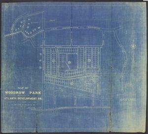Real estate map of Woodrow Park, City of Atlanta