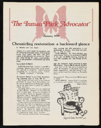 Inman Park Advocator (Atlanta, Georgia), January 1979