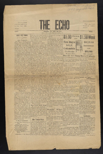 The Echo, 1921-05-28
