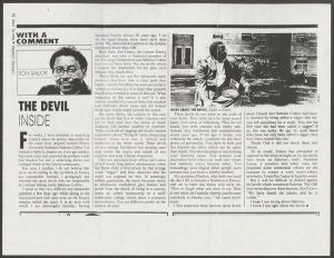 Newspaper clippings and other materials relating to the Sabrina Collins case