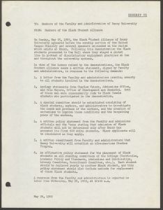 Summary of Events of May 25-28, 1969 document