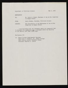 Four days in May, 1969, Materials regarding the student demonstrations at Emory between May 25th and 28th, 1969