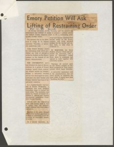Summary of Events of May 25-28, 1969 document
