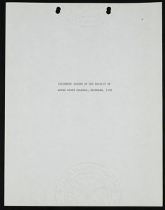 History of integration at Emory, 1966, Section I