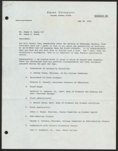 Summary of Events of May 25-28, 1969 document