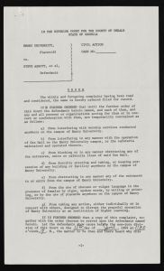 Four days in May, 1969, Materials regarding the student demonstrations at Emory between May 25th and 28th, 1969