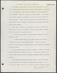 Summary of Events of May 25-28, 1969 document