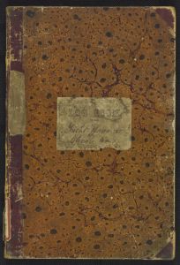 1858 logbook of the Wanderer schooner
