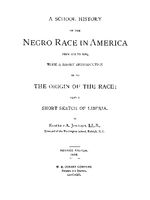 A school history of the Negro race in America from 1619 to 1890  with a short introduction as to the origin of the race : also a short sketch of Liberia /