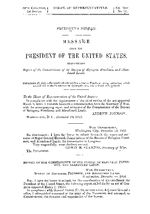 Freedmen's Bureau  message from the President of the United States, transmitting report of the Commissioner of the Bureau of Refugees, Freedmen, and Abandoned Lands. December 19, 1865, referred to the ... Committee on Appropriations, and ordered to be printed.