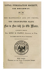 The mastership and its fruits  the emancipated slave face to face with his old master. A supplemental report to Hon. Edwin M. Stanton, Secretary of War /