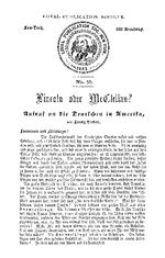 Lincoln oder McClellan?  Aufruf an die Deutschen in Amerika /