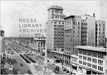 Broad St. Scene Including Imperial Theater, the Herald (News) Building, and the Confederate Monument Circa 1955 (Augusta, GA)