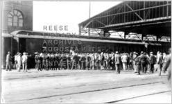 The Old Union Station with a Crowd and Probable Georgia RR Band (Augusta, GA)