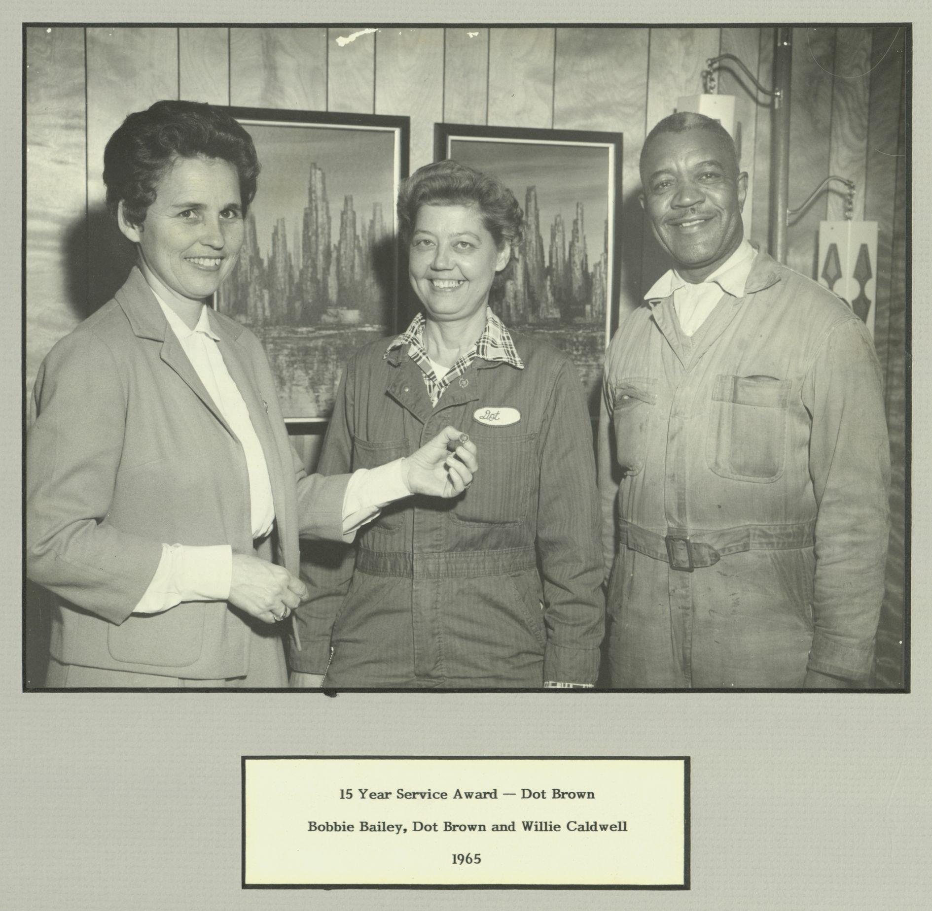 Our Way, Inc., 15 Year Service Award – Dot Brown