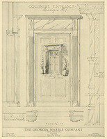 Sketch, "Colonial Entrance, Design No. 1," Bona Allen Building, Atlanta, Georgia