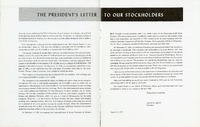 "The President's Letter to Stockholders," March 24, 1959
