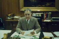 Dr. Horace Sturgis at his desk, circa 1966
