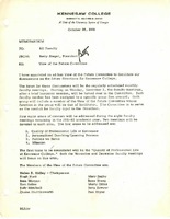 View of the Future Committee memorandum, October 30, 1981
