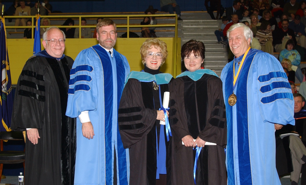 Betty L. Siegel receiving honorary doctorate, Morehead State University, 2002