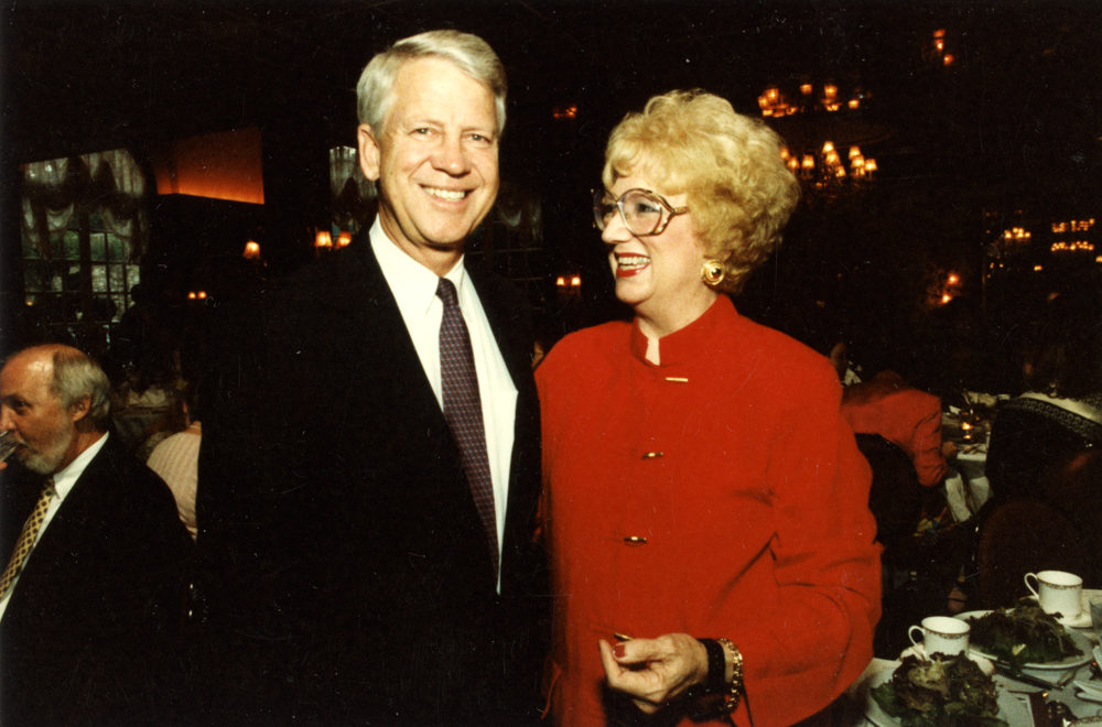 Betty L. Siegel and Pierre Howard, Jr., Lieutenant Governor of Georgia, circa 1990