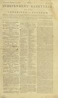 Independent Gazetteer, December 14, 1782