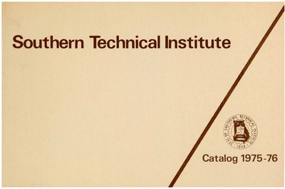 Southern Tech, 1975-1976, General Catalog