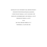Interview with Peter Edward (Ed) Bostick