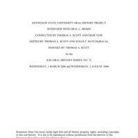 Interviews with Oral L. Moses
