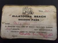 Allatoona Beach season pass, 1971