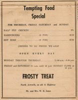 Frosty Treat advertisement