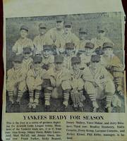 "Yankees Ready for Season," youth baseball players