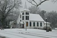 Acworth Christian Church in the snow