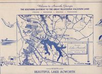Early Lake Acworth Map