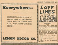 Lemon Motor Company advertisement