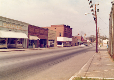 Main Street looking Northwest, Acworth, Georgia, circa 1970s