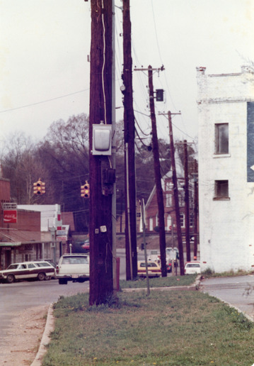 Main Street looking Northwest, Acworth, Georgia, circa 1970s