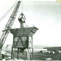Construction equipment in use