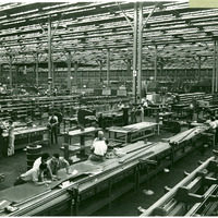 Men and women working on factory floor