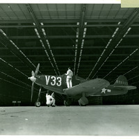 P-39 in hangar