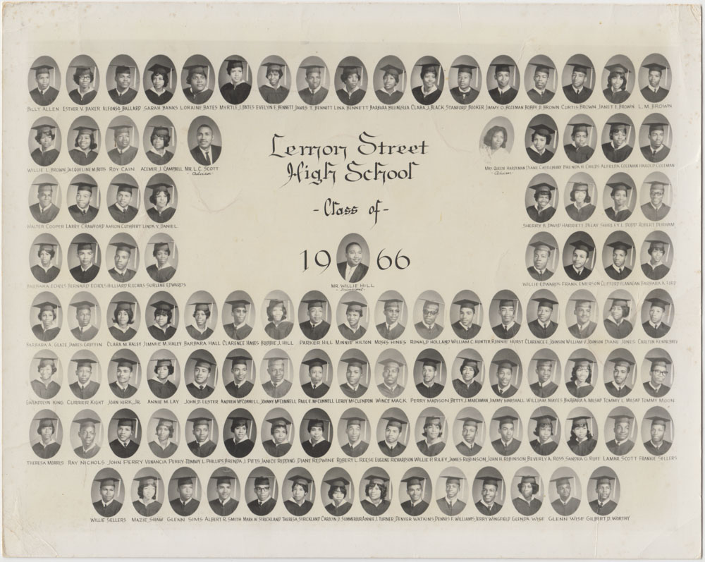 Composite image of the Lemon Street High School class of 1966
