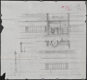Augusta State Hospital Complex. [Elevation drawing - entrance]