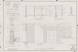 New Laboratory at the White Male Rivers Building, Milledgeville State Hospital. Main entrance details