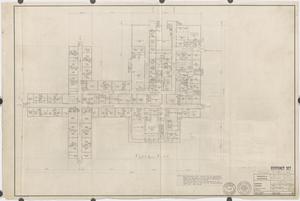 Wayne County Memorial Hospital. 1/16 inch scale floor plan