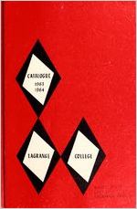 LaGrange College Catalogue, Regular Bulletin, 1963-64, September 1963