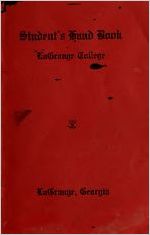 Student's Hand Book: LaGrange College 1926-1927