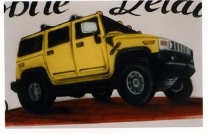 Yellow vehicle