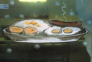 Breakfast Window Art